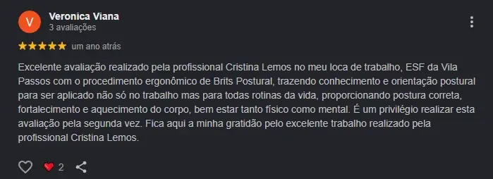 Avaliação de Veronica Viana