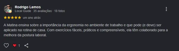 Avaliação de Rodrigo Lemos